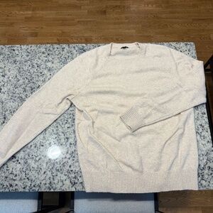 J.Crew Ivory / Cream Crewneck Knit Sweater | Classic Wardrobe Staple